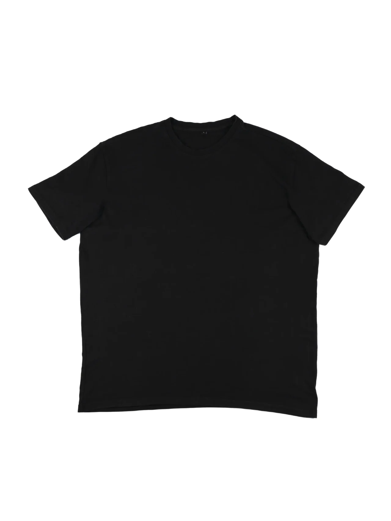 The black RHSM Movement oversized tee laid flat, showing the clean, minimalist front.
