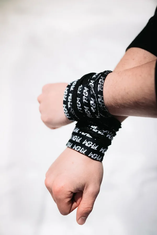 Wrist Wraps - Black & White - Image 7