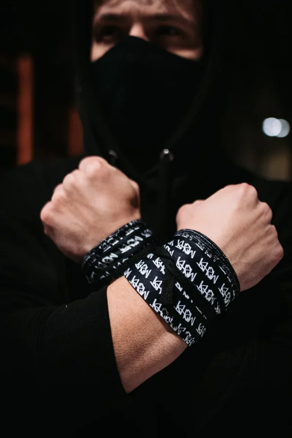 Wrist Wraps - Black & White - Image 6