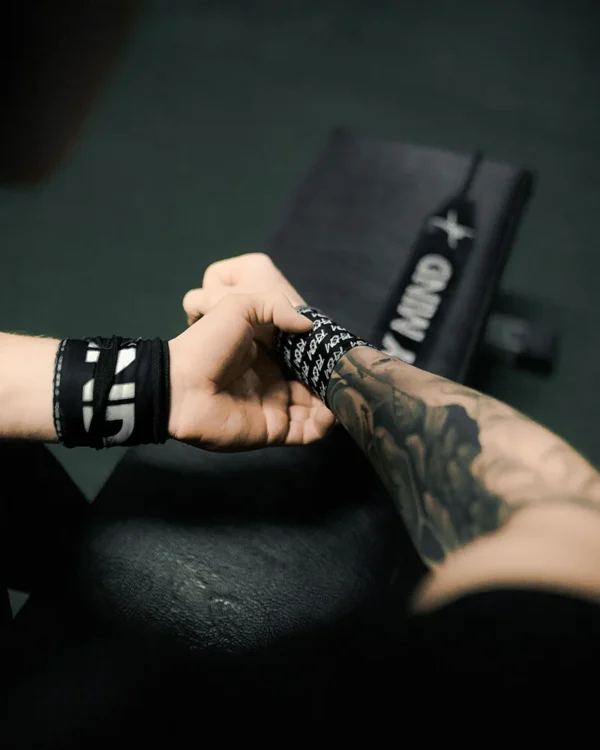 Wrist Wraps - Black & White - Image 2