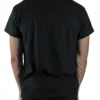 Back view of a model wearing the black RHSM Classic Fit Tee.