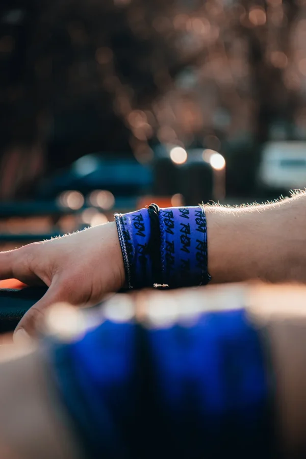 Wrist Wraps - Blue & Black - Image 4