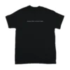 The black RHSM Classic Fit Tee laid flat, showing the minimalist front design.