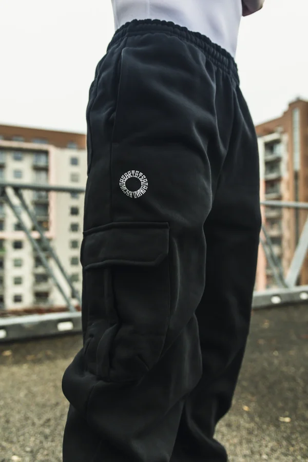 RHSM Cargo Sweatpants in Black - Image 3