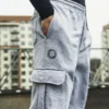 RHSM Cargo Sweatpants in Gray - Image 3