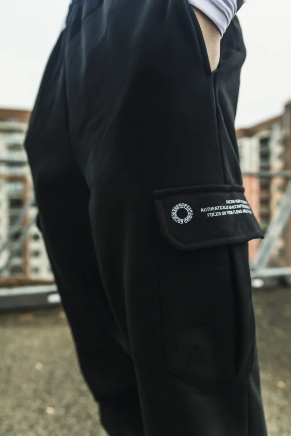 RHSM Cargo Sweatpants in Black - Image 4