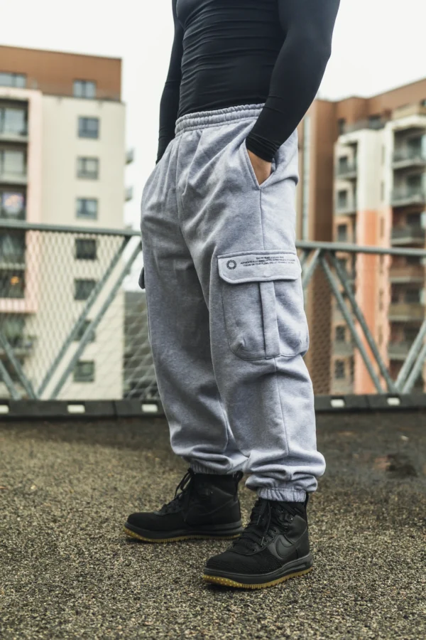 RHSM Cargo Sweatpants in Gray