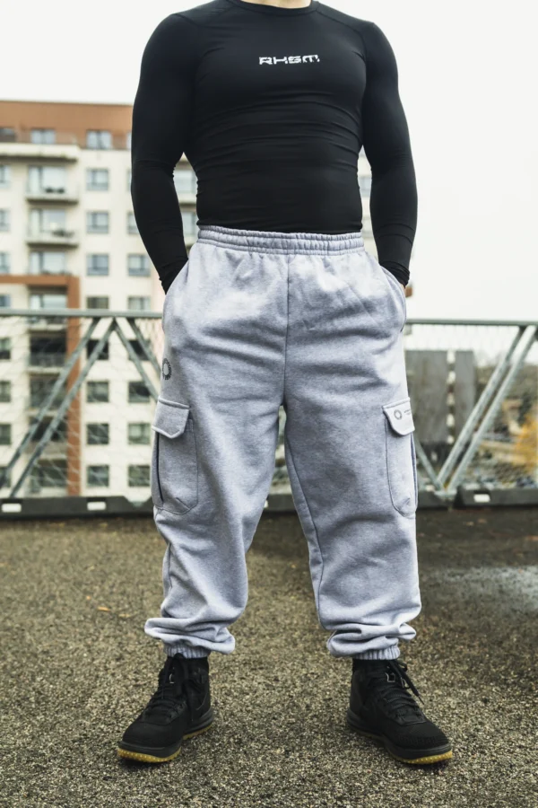 RHSM Cargo Sweatpants in Gray - Image 4