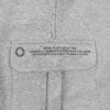 A detailed close-up of the secure latch design on the side cargo pocket of the gray RHSM Sweatpants.
