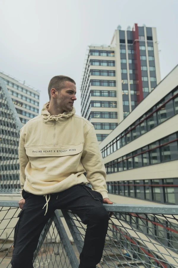 MVMT Hoodie Beige - Image 4