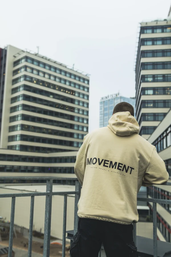 MVMT Hoodie Beige - Image 2