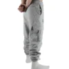 Back view of a model wearing the gray RHSM Cargo Sweatpants.