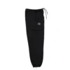 The full side profile of the black RHSM Cargo Sweatpants, highlighting their modern, athletic fit.