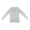 The white RHSM Calisthenics Compression Shirt laid flat, front view.