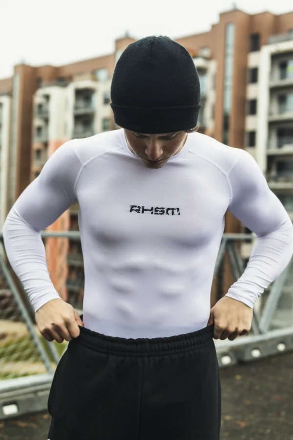 Calisthenics Compression Shirt White - Image 3