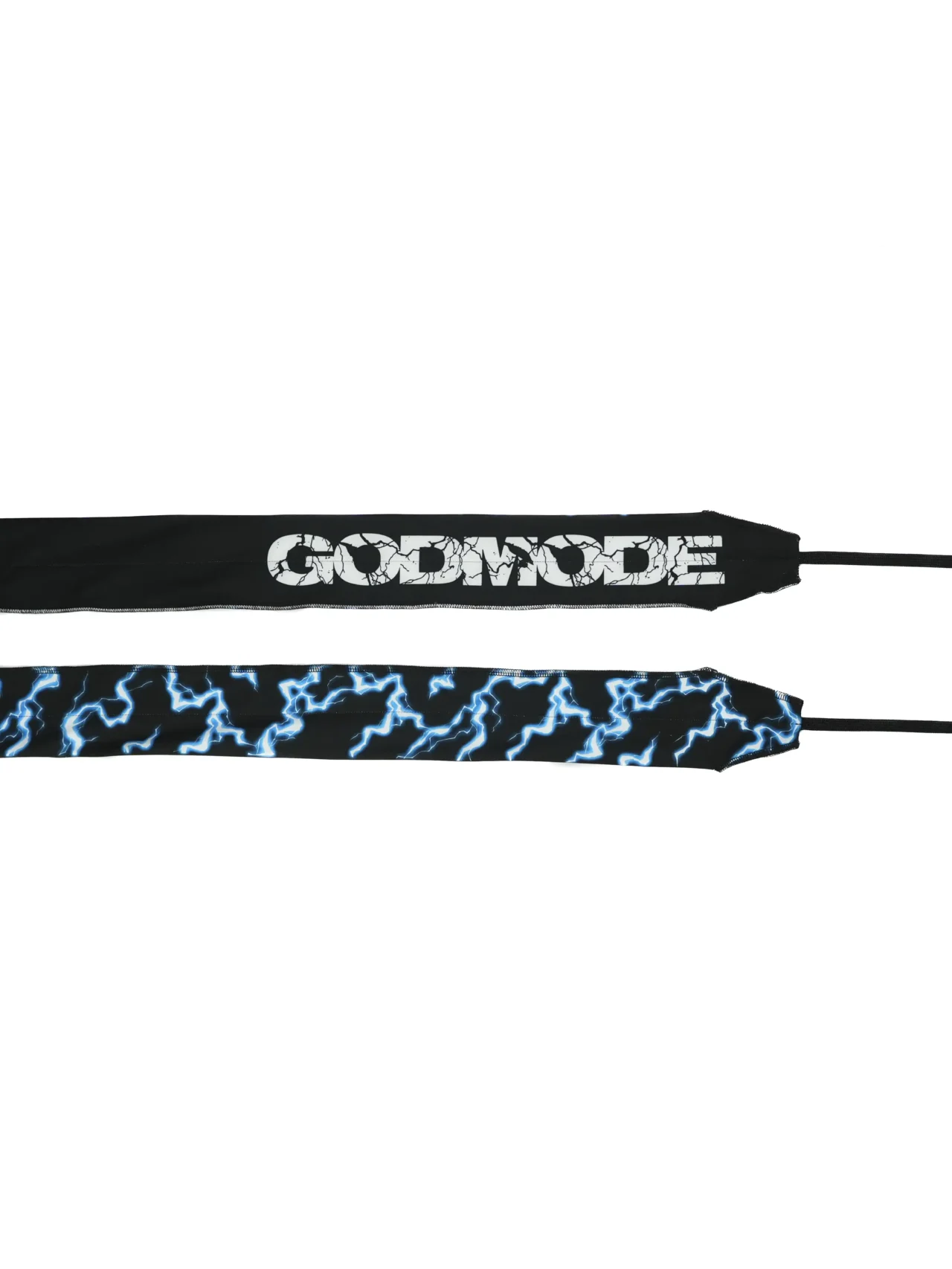The RHSM Godmode Wrist Wraps V2 laid out flat to show the full length and design.