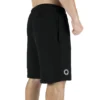 Male model wearing the black RHSM First Edition shorts, showing the silhouette and fit from the back.