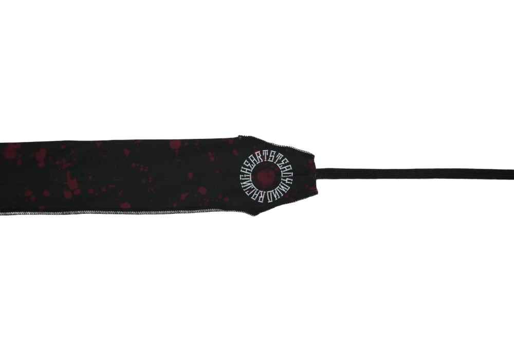 A close-up showing the reverse side design detail of the RHSM "Comp Szn" Wrist Wraps V2.
