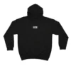 The black RHSM Calisthenics Hoodie V2 laid flat, showing the new classic RHSM front print.
