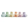 The complete RHSM V2 Pastel Collection rolled up, showcasing all six colorways including lilac, pastel blue, pastel green, pastel pink, pastel yellow, and peach.