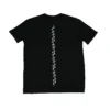 The black "GODMODE" oversized tee, laid flat (back view), showcasing the bold lightning back graphic; premium calisthenics apparel from RHSM.