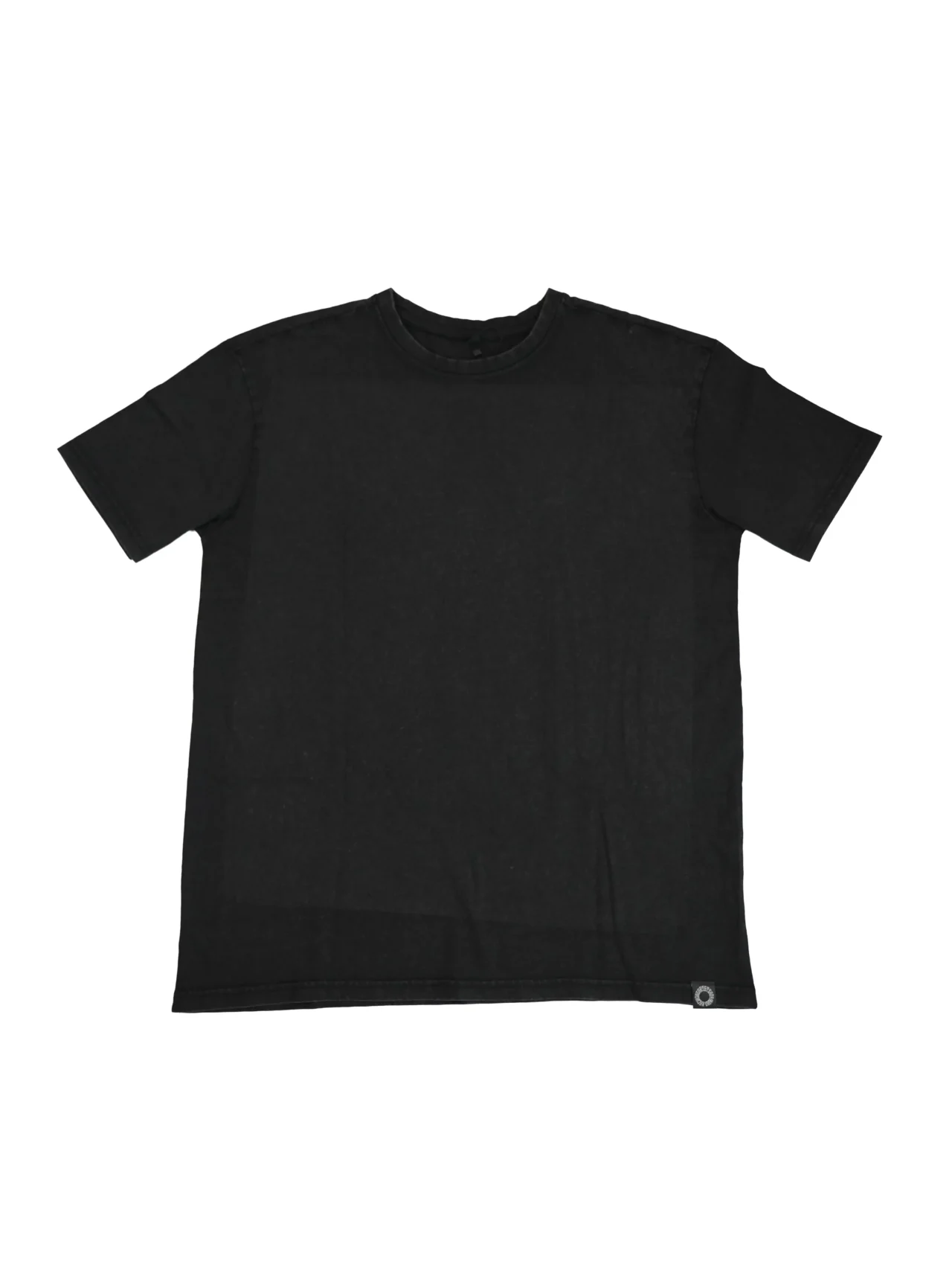 The RHSM "Live By The Bar Die By The Bar" Acid Wash Tee in charcoal, laid flat (front view), highlighting the premium 100% cotton and unique acid wash finish of this fitness apparel.