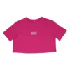 RHSM 1st Edition Women's Oversized Tee in pink laid flat, showing the soft premium cotton of the calisthenics apparel.