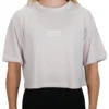 Model wearing the lilac RHSM 1st Edition oversized tee, demonstrating the comfortable fit of the RHSM fitness apparel.