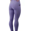 Model wearing the back of the lavender RHSM leggings, showing the contouring ergonomic fit.