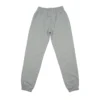 The grey "[RHXSM]" minimalist sweatpants, laid flat (back view), highlighting the clean, design-free back for an understated look; premium calisthenics apparel.