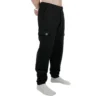 Athlete standing wearing black RHSM lightweight cargo sweatpants, highlighting the drawstring fit and cargo pockets, ideal workout gear for calisthenics.