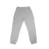 Back view of gray RHSM lightweight cargo sweatpants laid flat, showing the durable stitching and comfortable elastic cuff for fitness apparel.