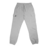 Gray RHSM lightweight cargo sweatpants laid flat, featuring a breathable construction essential for a top calisthenics clothing brand.